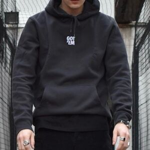 Got ‘em Washed black hoodie